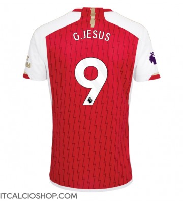 Arsenal Gabriel Jesus #9 Prima Maglia 2023-24 Manica Corta